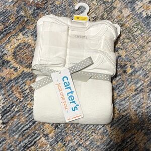 Carter's white Long Sleeve Baby Bodysuits